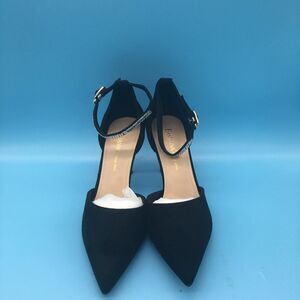 Eastanna Pointy Toe Ankle Strappy Pumps Mid Heels Sandals